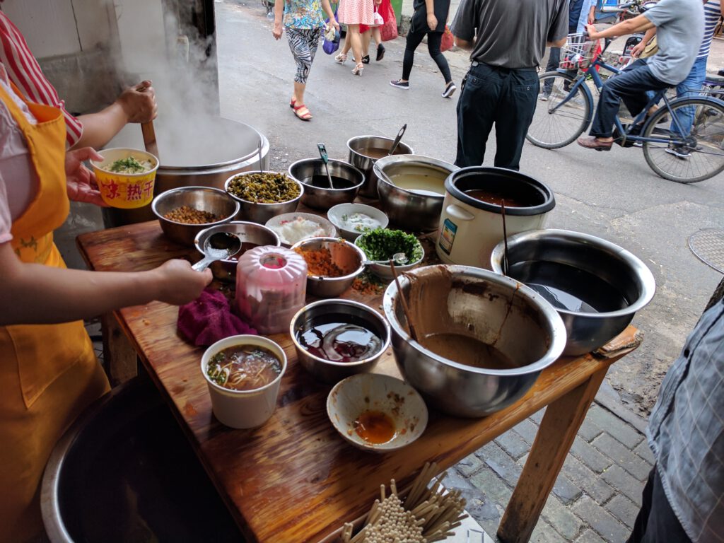 Hot Dry Noodle Street Vendor